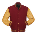 Cardinal Wool Gold Leather New Varsity Jacket image 0