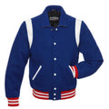Royal Wool/White Leather New Retro Varsity Jacket image 0