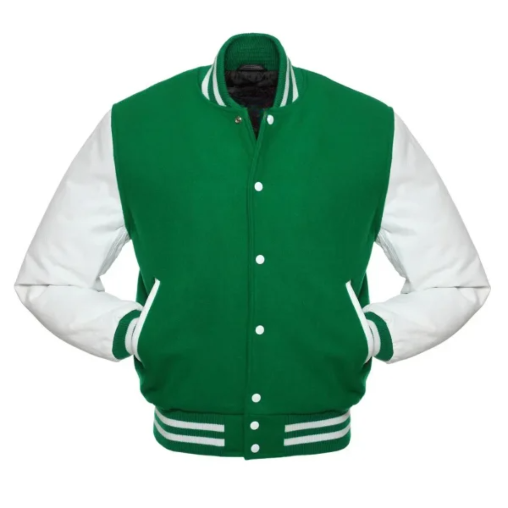 Kelly Wool White Leather New Varsity Jacket image 0