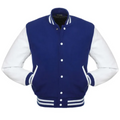 KIDS Royal/White Leather  New Classic Varsity Jacket image 0