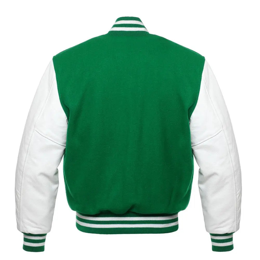 Kelly Wool White Leather New Varsity Jacket image 3