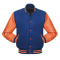 ROYAL WOOL/ORANGE LEATHER  NEW VARSITY JACKET image 0