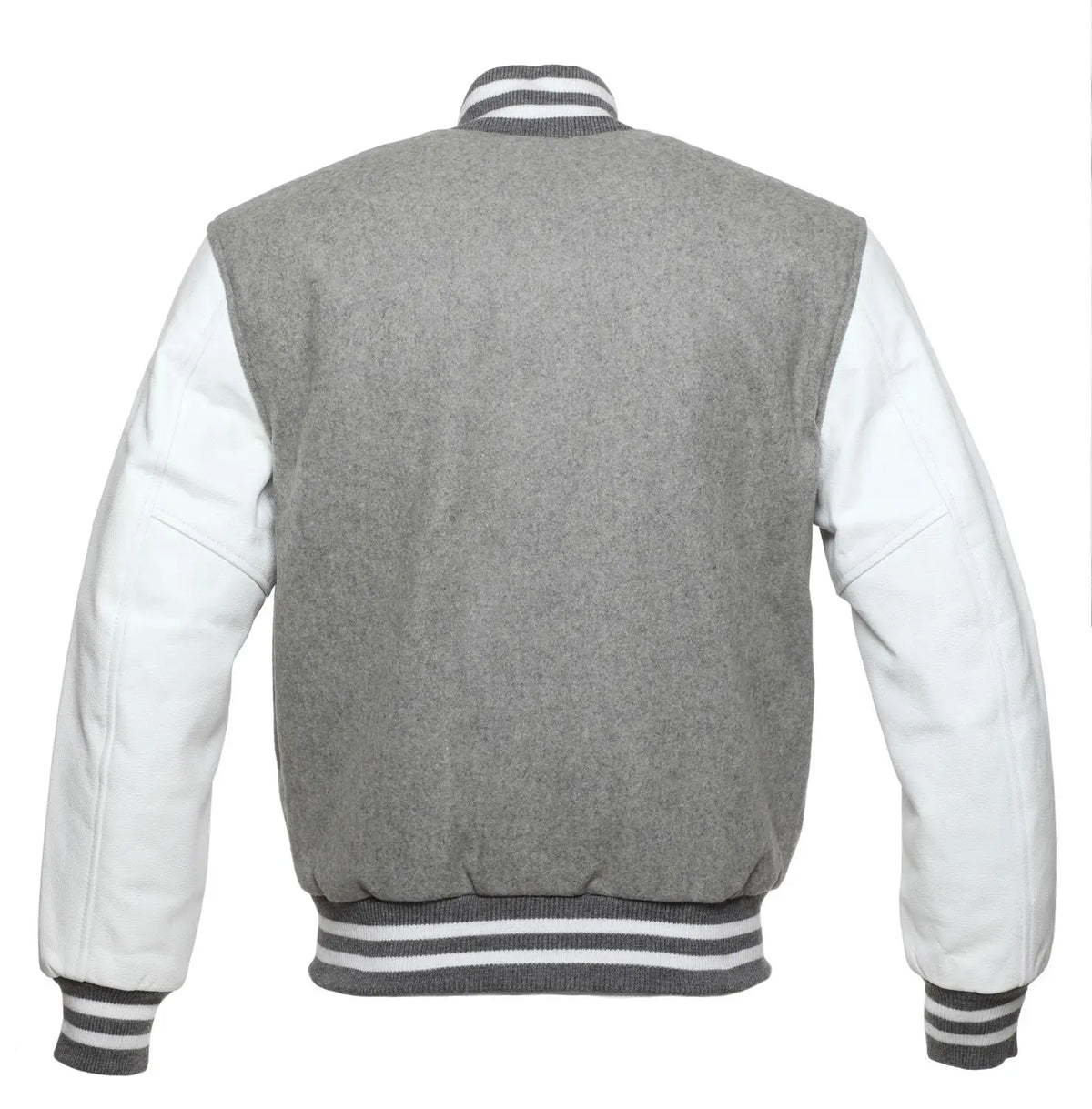 GREY WOOL/WHITE LEATHER  NEW VARSITY JACKET image 3